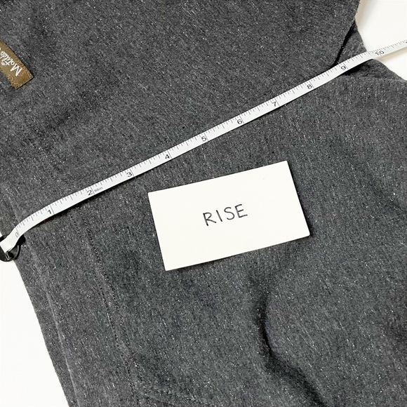 Matilda Jane metallic gray leggings medium charcoal neutral stretch solid - Picture 8 of 10